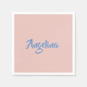 Elegant Stylish Trendy Unique Handwriting Script Napkins