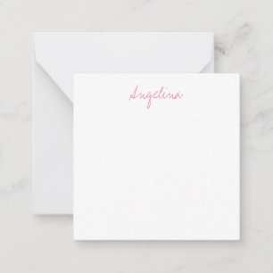 Elegant Stylish Trendy Unique Handwriting Script Note Card