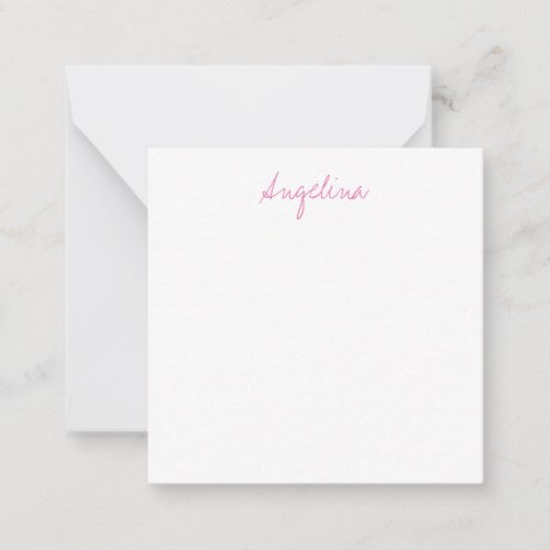 Elegant Stylish Trendy Unique Handwriting Script Note Card