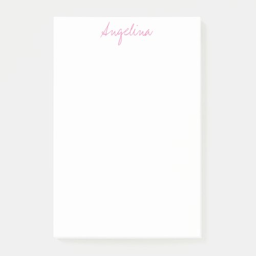 Elegant Stylish Trendy Unique Handwriting Script Post_it Notes