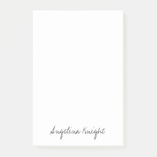 Elegant Stylish Trendy Unique Handwriting Script Post_it Notes