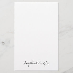 Elegant Stylish Trendy Unique Handwriting Script Stationery