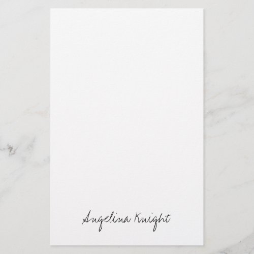 Elegant Stylish Trendy Unique Handwriting Script Stationery