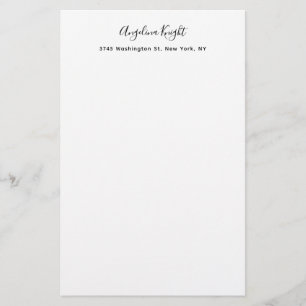 Elegant Stylish Trendy Unique Handwriting Script Stationery