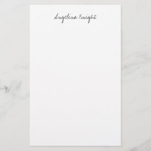 Elegant Stylish Trendy Unique Handwriting Script Stationery