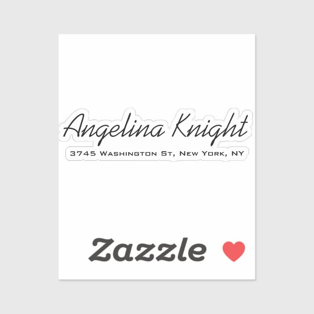 Elegant Stylish Trendy Unique Handwriting Script Sticker (Sheet)