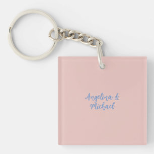 Elegant Stylish Trendy Unique Names Calligraphy Keychain