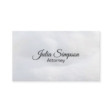 Elegant, Stylish, White Fluffy Business Card Elegant, Stylish, White Fluffy Business Card