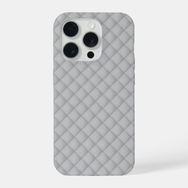 Elegant Stylish White Texture iPhone Case (Back)
