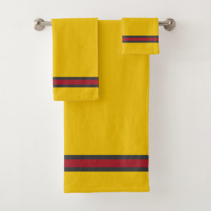 Elegant Stylish Yellow Luxury Bath Towel Set