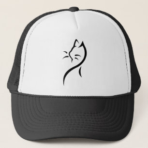 Elegant stylized cat cap