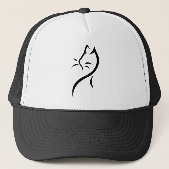 Elegant stylized cat cap (Front)