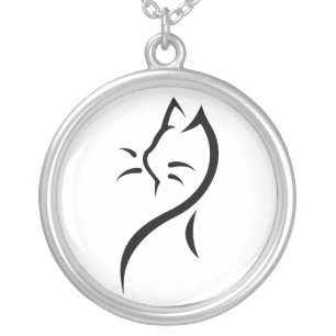 Elegant Stylized Cat Necklace