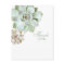 Elegant Succulent Graduation Blank Thank You