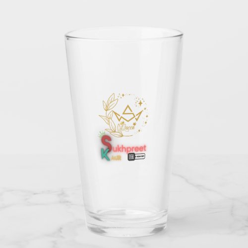 Elegant Sukhpreet Kaur Personalized Glass Cup