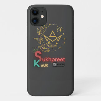 Elegant Sukhpreet Kaur Personalized iPhone Case