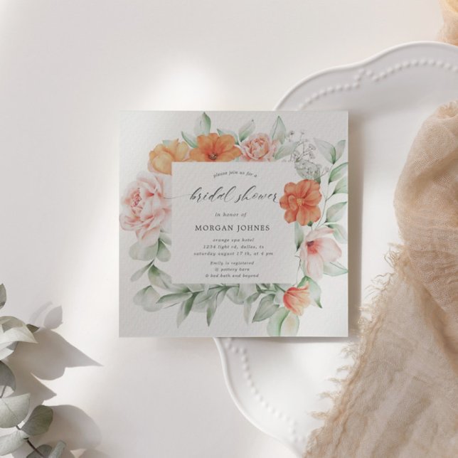 Elegant Summer Garden Floral Bridal Shower  (Creator Uploaded)