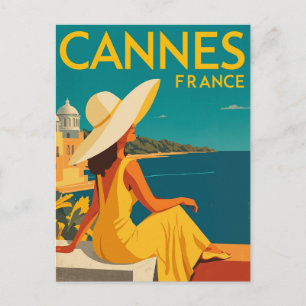 Elegant Summer in Cannes Postcard