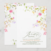 Elegant Summer Meadow Wildflowers Bridal Shower 2