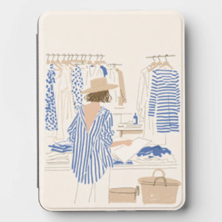 Elegant Summer Resort Chic Fashion Illustration Ki Kindle Cover