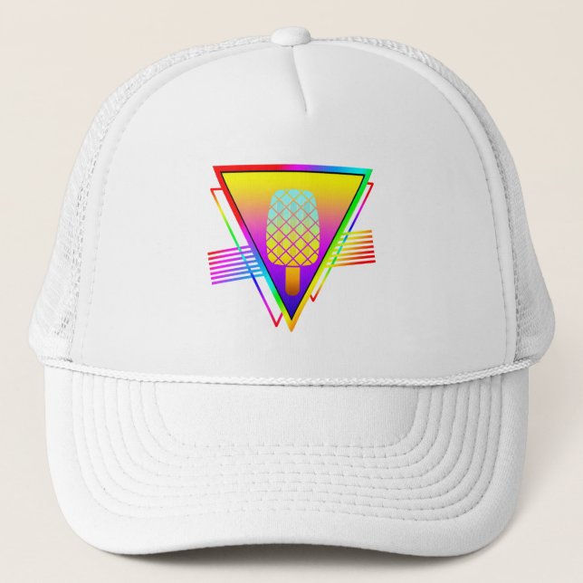 Elegant Summer Retro Ice Drop Trucker Hat (Front)