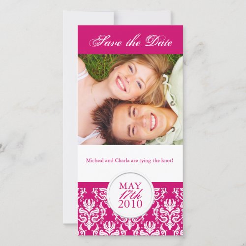 Elegant Summer Save the Date Photocard