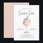 Elegant Summer Soiree Drinks Cocktail Party Pink Invitation<br><div class="desc">// Can be fully customized to suit your needs. Designed by Gorjo Designs via Zazzle. // Need help customizing your design? Got other ideas? Feel free to contact me (Zoe) directly via the contact button below.</div>