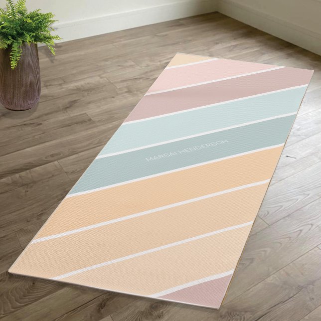 Elegant Summer Vibe Creamy Colors Yoga Mat (Creator Uploaded)