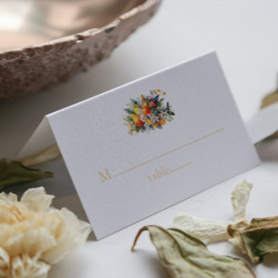 Elegant Summer Wedding Place Card