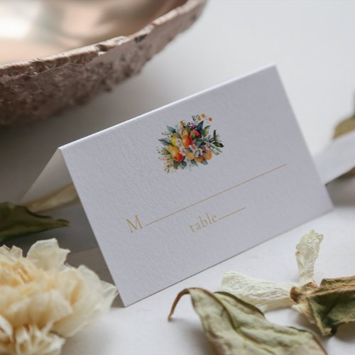 Elegant Summer Wedding  Place Card