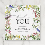 Elegant Summer Wildflower Watercolor Bridal Shower Favor Tags<br><div class="desc">Pretty and elegant, this bridal shower thank you tag is part of a matching set, featuring watercolor summer wildflowers such as sweet pea, lupines, snapdragons, and more, in bright, summery shades of pink, lilac, lavender, yellows, blues and delicate green botanical leaves. Veiw suite here: https://www.zazzle.com.au/collections/elegant_summer_wildflower_floral_bridal_shower-119362970052413009 Contact designer for matching products....</div>