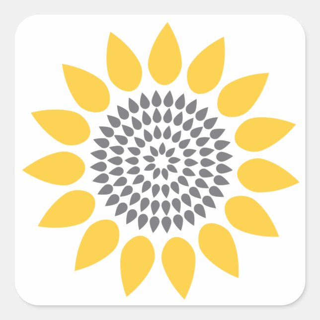 Elegant Sunflower Envelope Seal (Front)