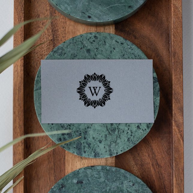 Elegant Sunflower Family Monogram,  Rubber Stamp (Creator Uploaded)