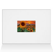 elegant Sunflower fields Cards (Inside Horizontal (Top))
