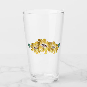 Elegant Sunflower Glasses