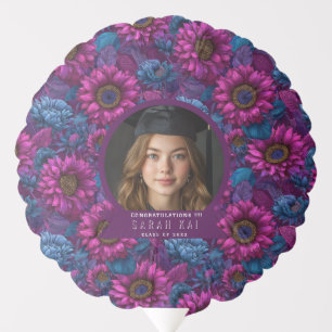 Elegant Sunflower Lover His Graduation Balloon