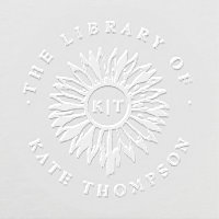Elegant Sunflower Monogram Library Book Embosser