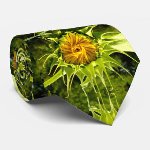 Elegant Sunflower Neck Tie