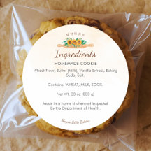 Elegant Sunflower Rolling Pin Ingredient List