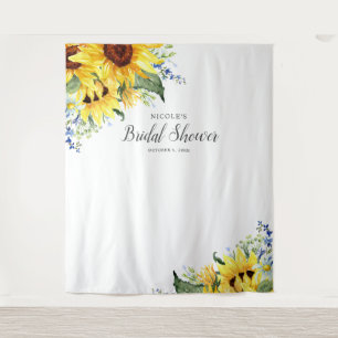 Elegant Sunflowers Bridal Shower Backdrop