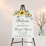 Elegant Sunflowers Eucalyptus Bridal Shower Foam Board<br><div class="desc">Elegant Sunflowers Eucalyptus Bridal Shower Poster.
The default size is 8 x 10 inches,  you can change it to a larger size. 
For further customization,  please click the "customize further" link and use our design tool to modify this template.
If you need a help,  contact me,  please.</div>
