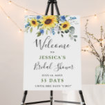 Elegant Sunflowers Eucalyptus Floral Bridal Shower Foam Board<br><div class="desc">Elegant Sunflowers Eucalyptus Bridal Shower Poster.
The default size is 8 x 10 inches,  you can change it to a larger size. 
For further customization,  please click the "customize further" link and use our design tool to modify this template.
If you need a help,  contact me,  please.</div>