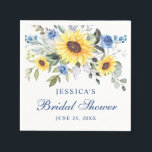 Elegant Sunflowers Eucalyptus Floral Bridal Shower Napkins<br><div class="desc">This high-quality design is easy to customize to be uniquely yours! For further customization, please click the "Customize" button and use our design tool to modify this template. For further customization, please click the "customize further" link and use our design tool to modify this template. If you need help or...</div>