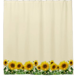Elegant Sunflowers on Ivory