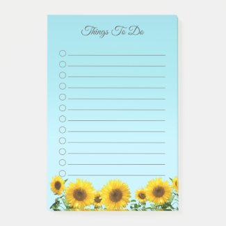 Elegant Sunflowers on Sky Blue Things To Do Post-i