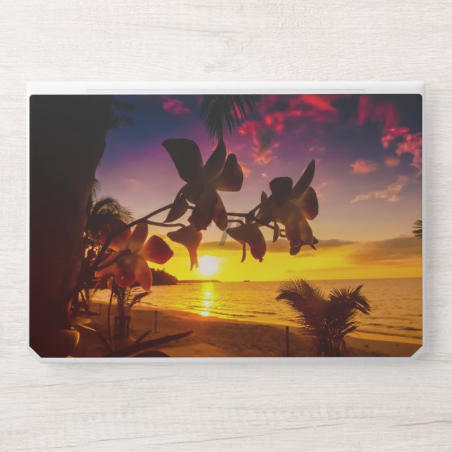 Elegant Sunrise & Sunset Scenario HP Laptop Skin (Front)