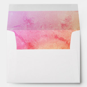 Elegant Sunset Gradient Lined Envelope