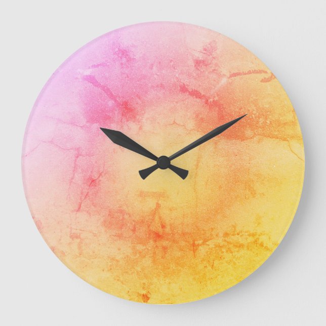 Elegant Sunset Gradient Wall Clock (Front)