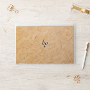 Elegant sunset peach marble HP laptop skin