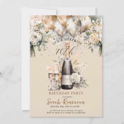 Elegant Surprise 70th Birthday Party